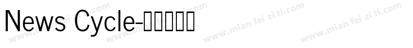 News Cycle字体转换